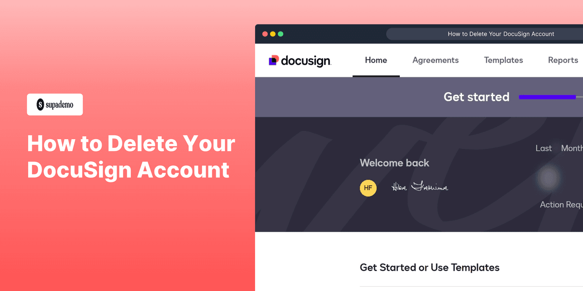 How to Delete Your DocuSign Account screenshot
