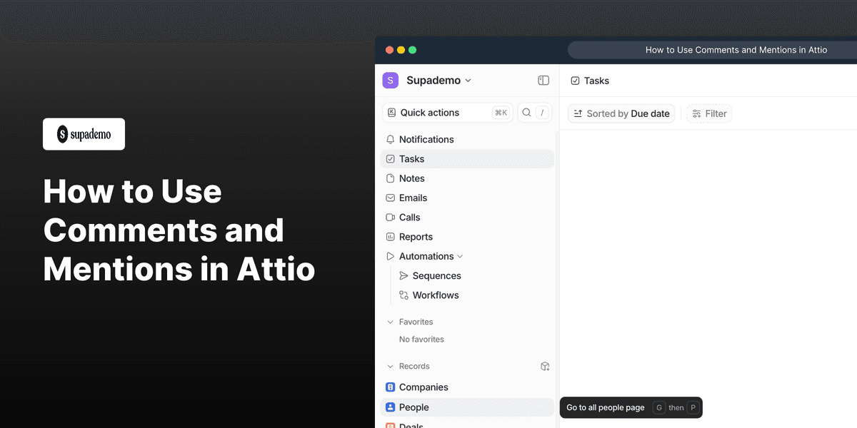 How to Use Comments and Mentions in Attio screenshot