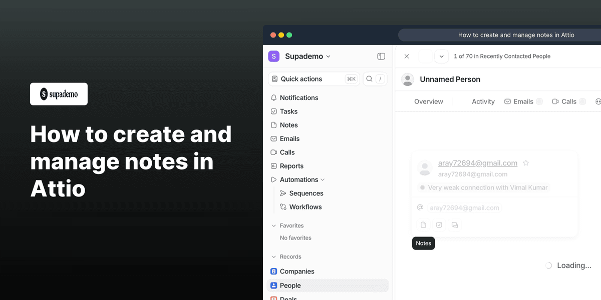 How to Create and Manage Notes in Attio screenshot
