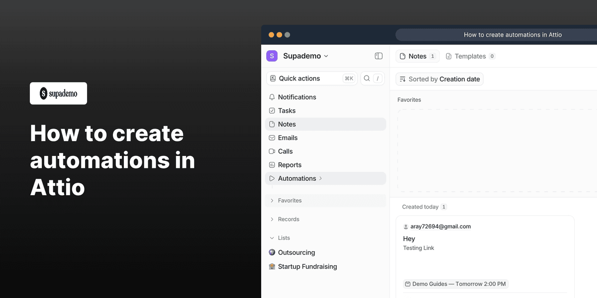 How to Create Automations in Attio screenshot