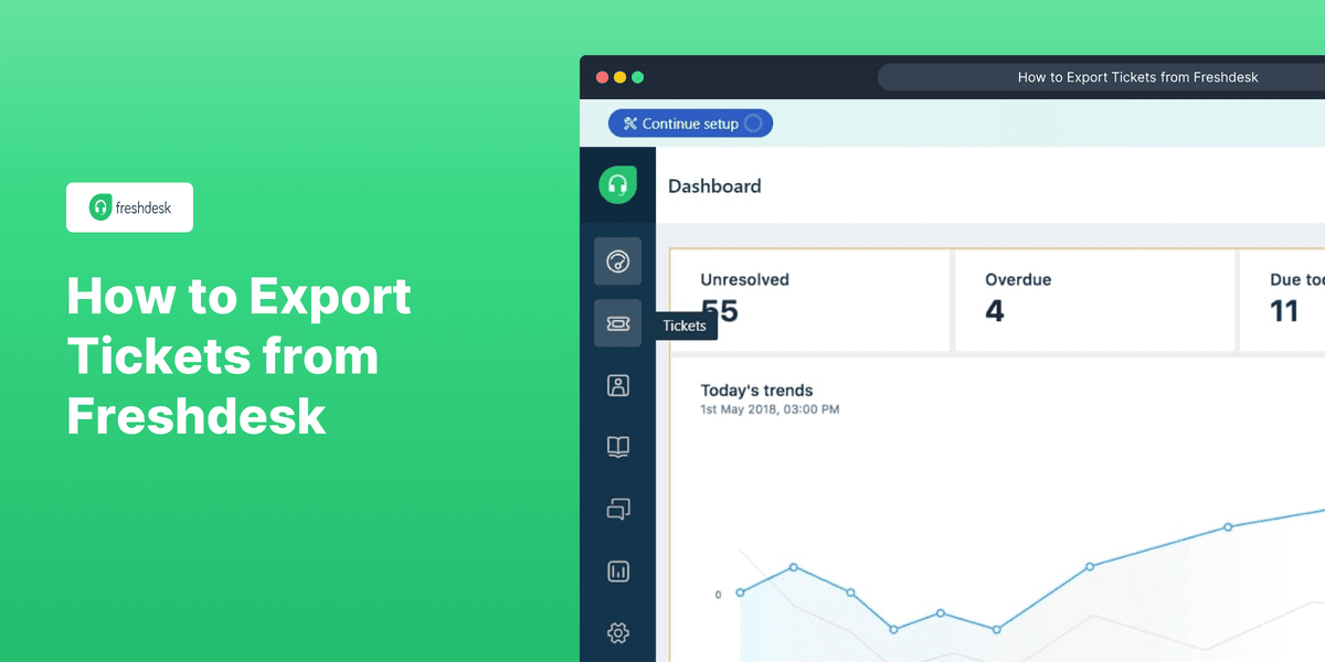 How to Export Tickets from Freshdesk screenshot