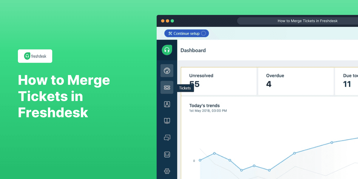 How to Merge Tickets in Freshdesk screenshot