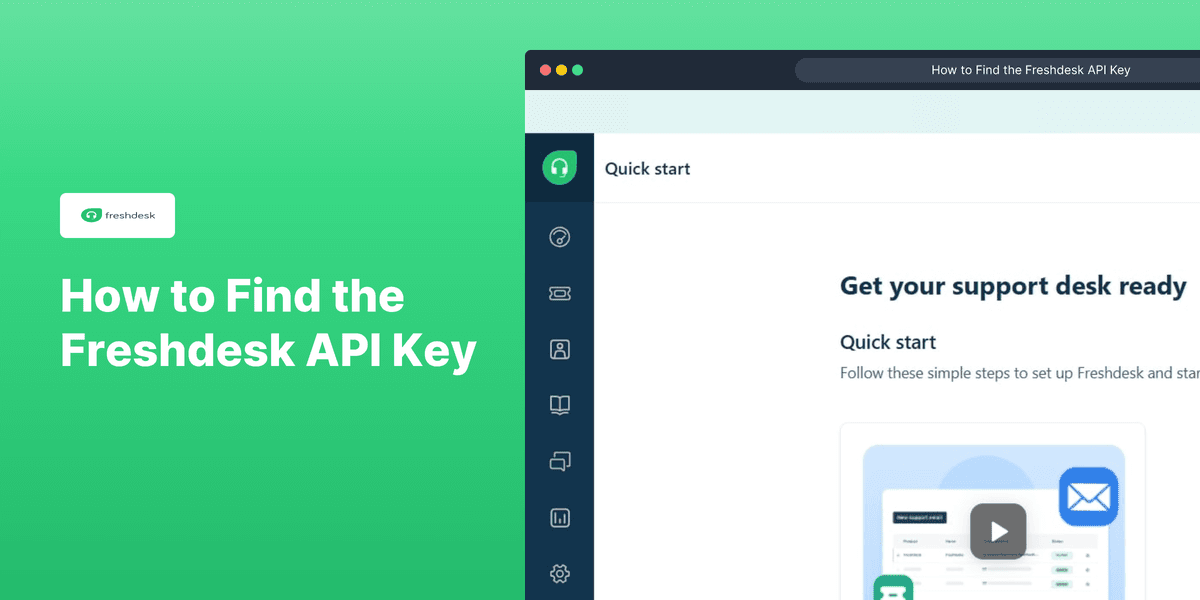 How to Find Freshdesk API Key screenshot