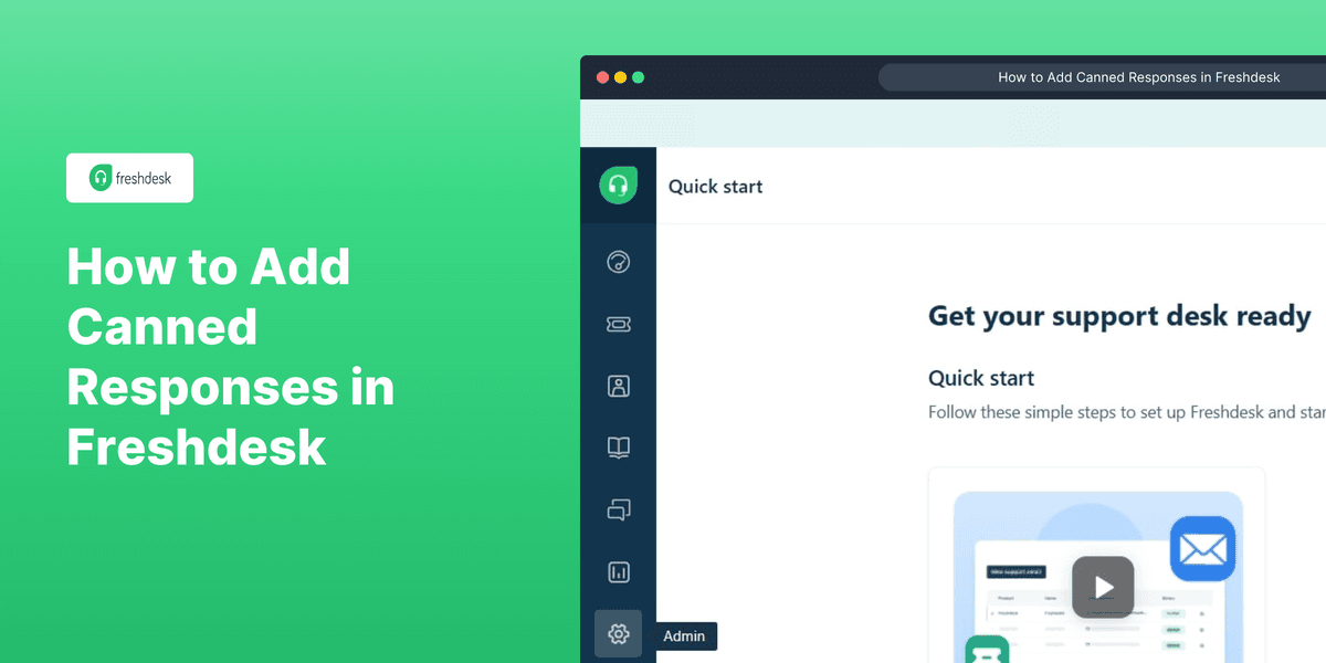 How to Add Canned Responses in Freshdesk screenshot