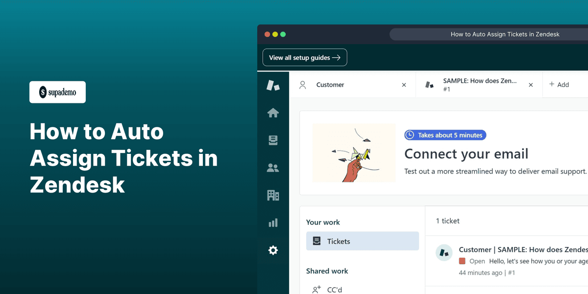 How to Auto Assign Tickets in Zendesk screenshot
