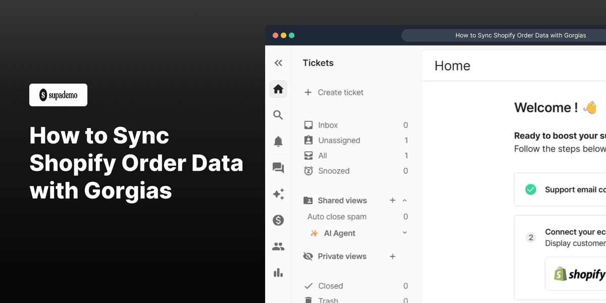 How to Sync Shopify Order Data with Gorgias screenshot