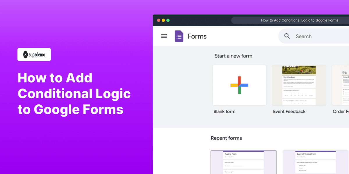 How to Add Conditional Logic to Google Forms screenshot