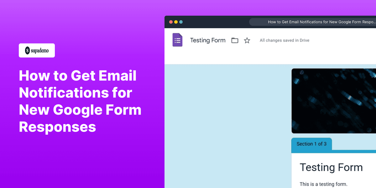 How to Get Email Notifications for New Google Form Responses screenshot