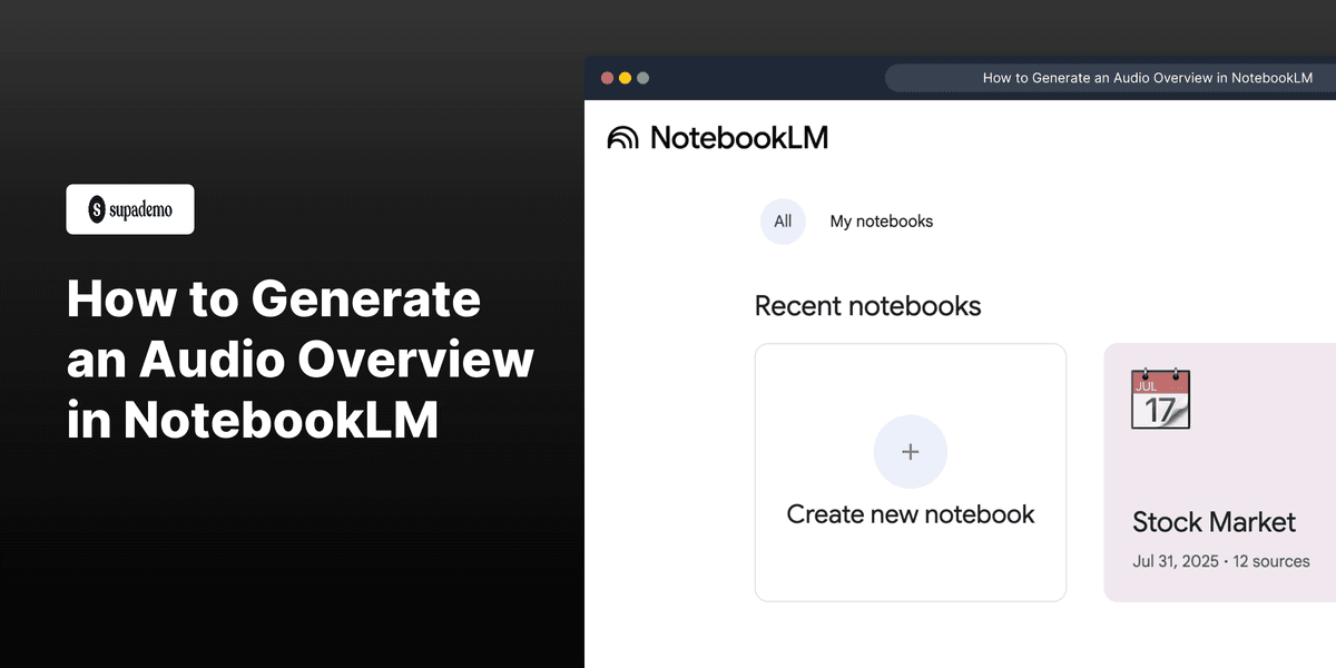 How to Generate an Audio Overview in NotebookLM screenshot