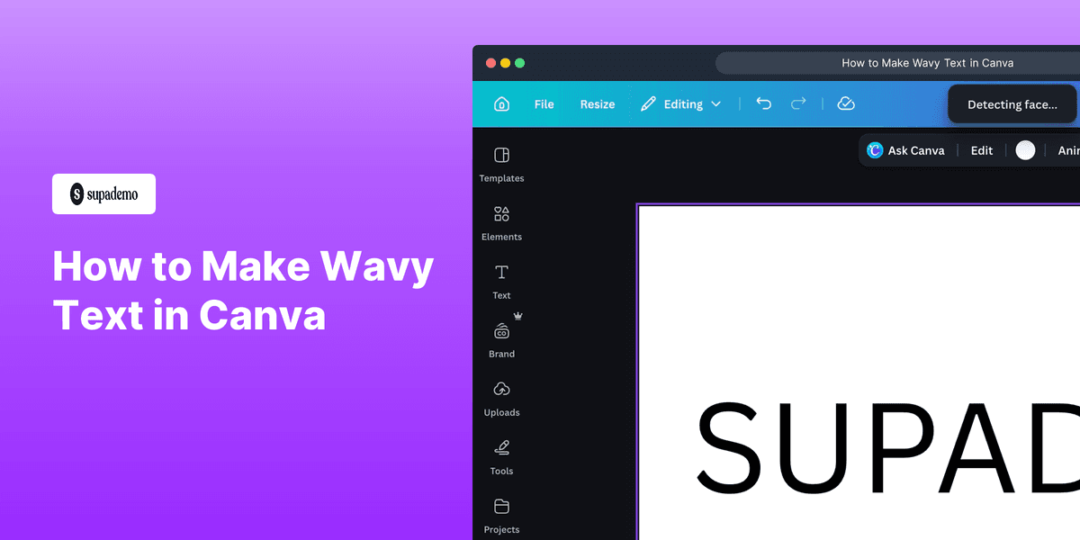 How to Make Wavy Text in Canva screenshot