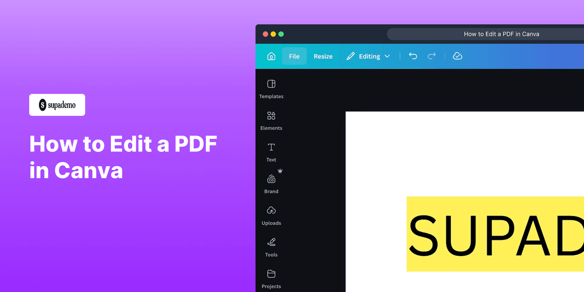 How to Edit a PDF in Canva screenshot