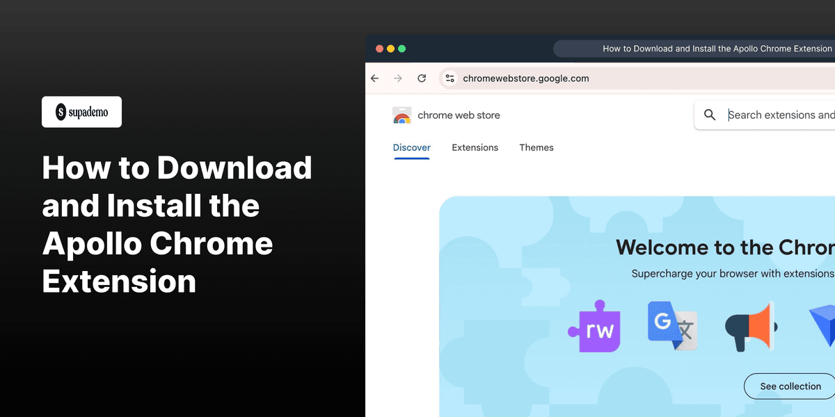 How to Download and Install the Apollo Chrome Extension screenshot
