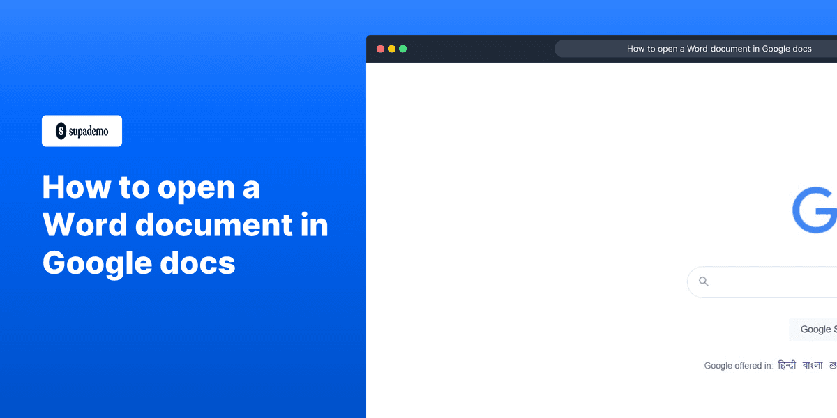 How to open a word document in Google Docs screenshot