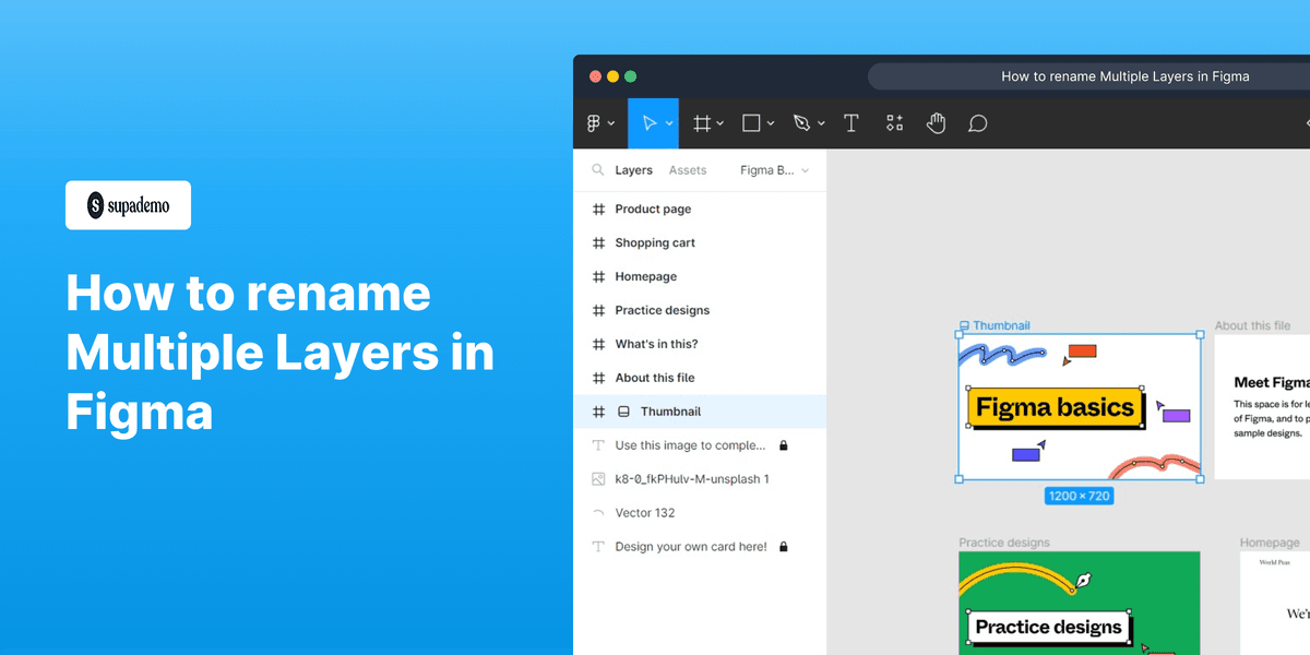 How to rename multiple layers in Figma screenshot