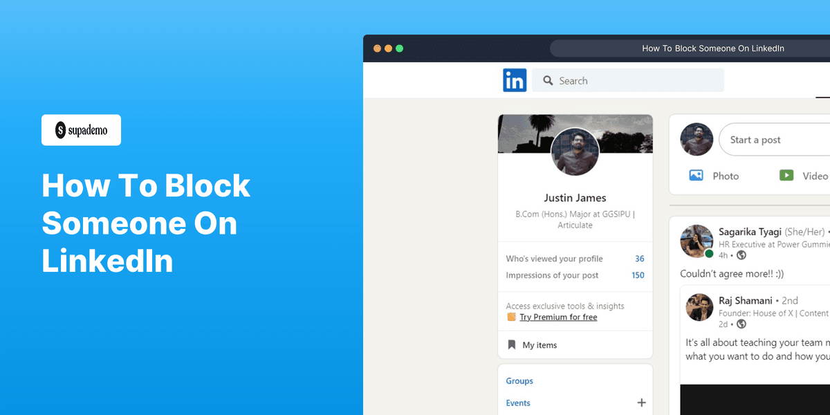 How To Block Someone On LinkedIn screenshot