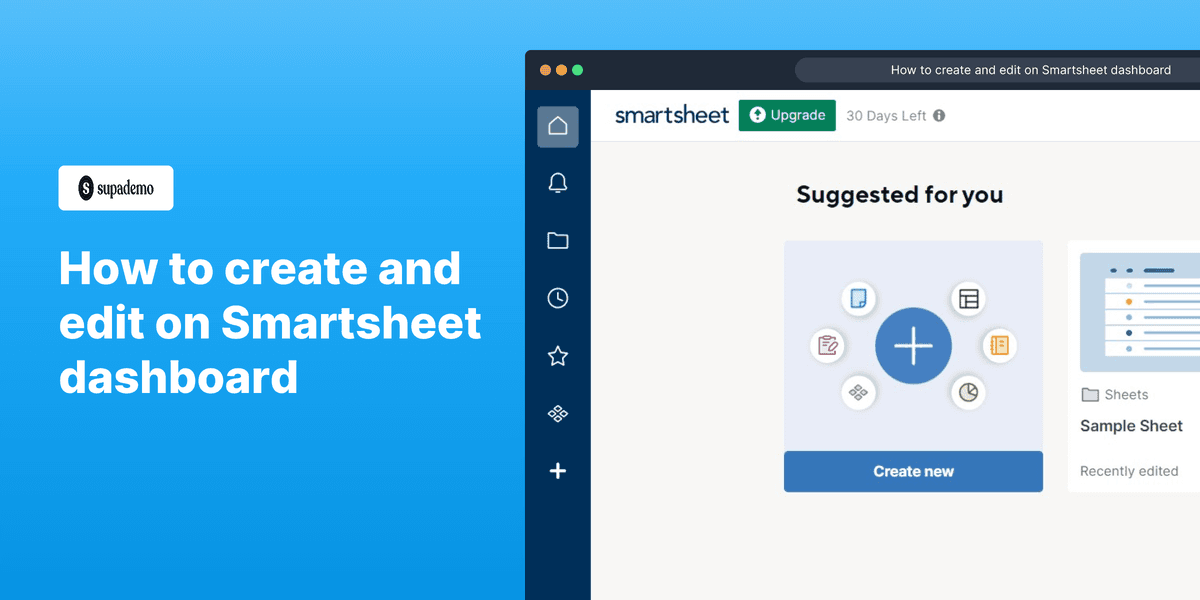 How to create and edit a dashboard on Smartsheet screenshot