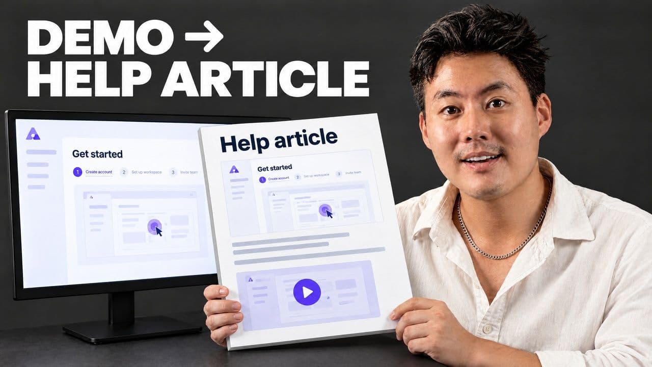 Turn a Demo Into a Support Article