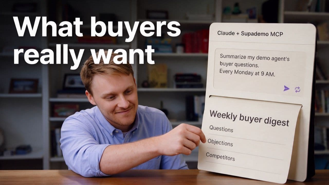 Get a Weekly Digest of What Buyers Asked Your AI Demo Agent