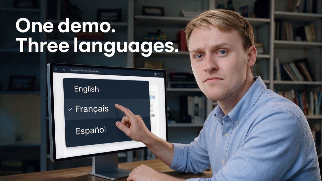 Translate One Demo Into French and Spanish