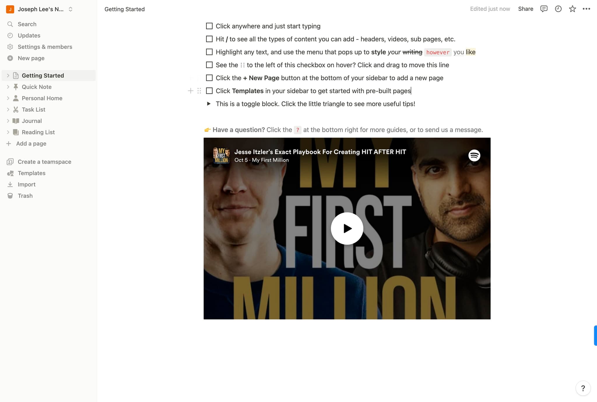 Finalize and view your embed