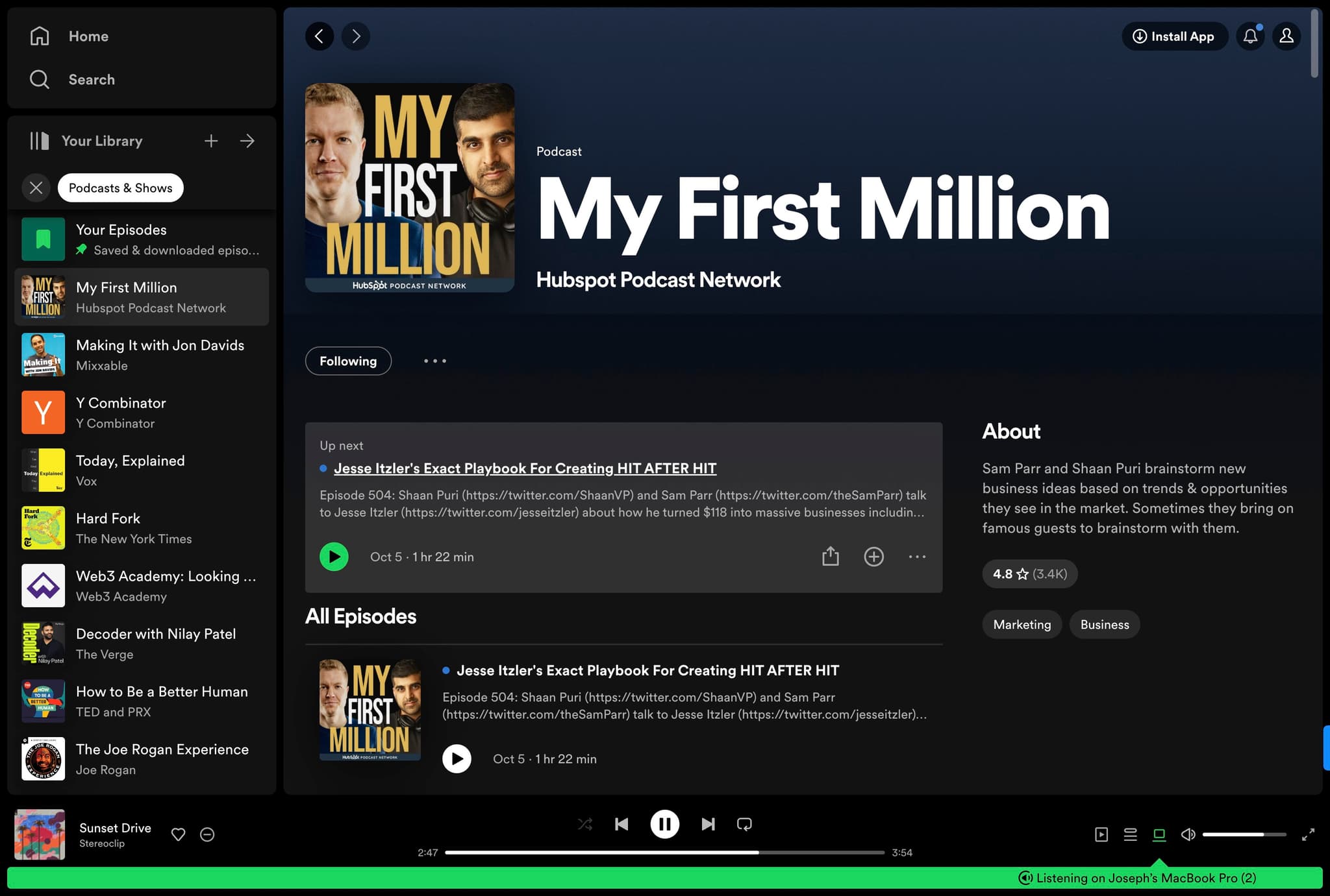 Choose a specific episode