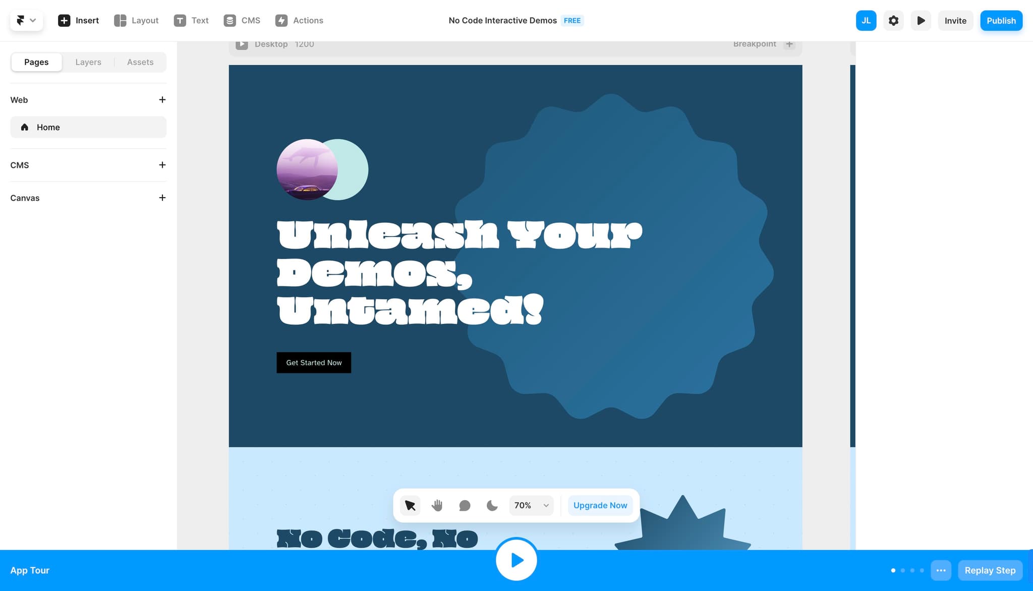 Click on Insert menu