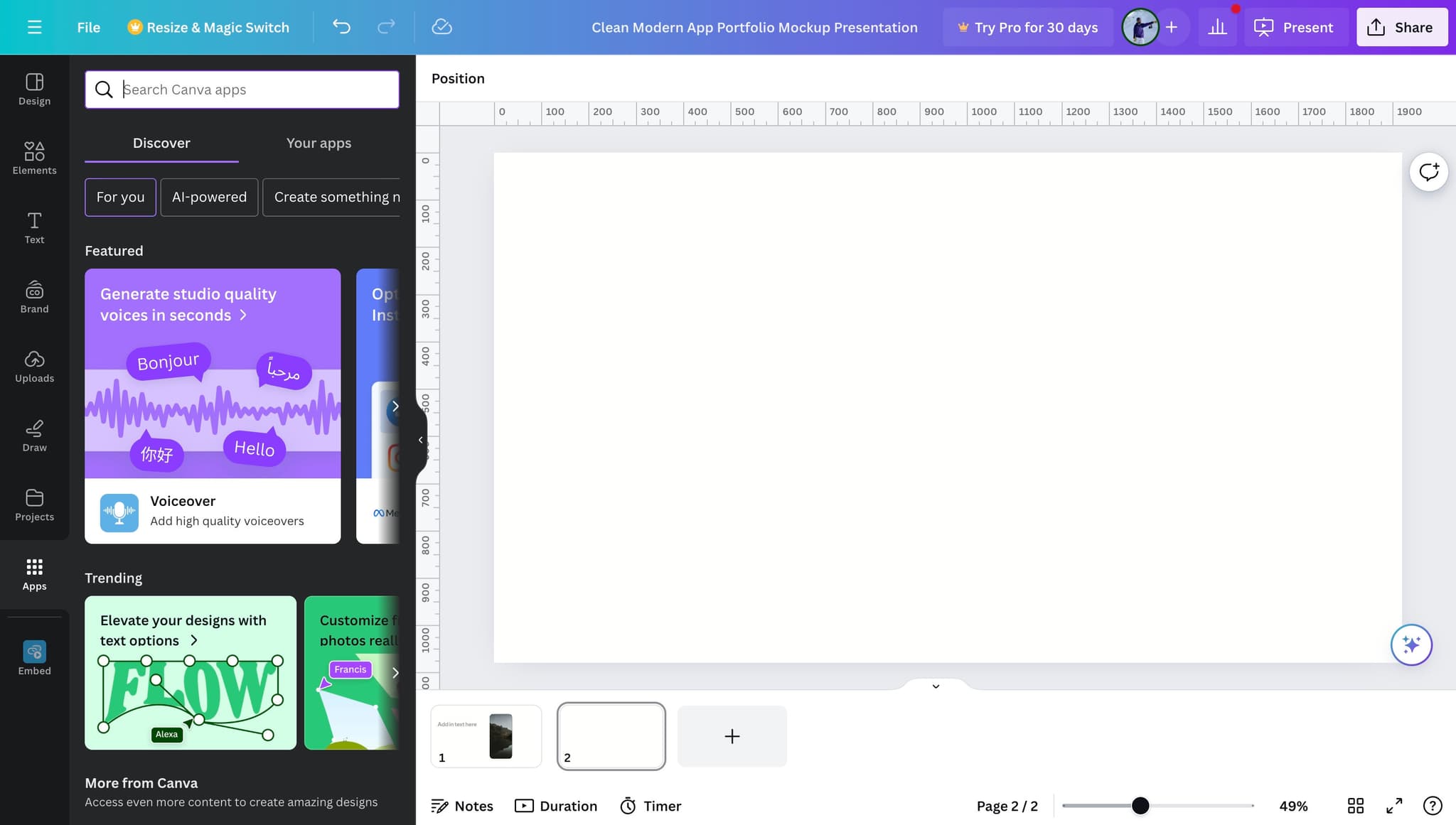 Click the second element
