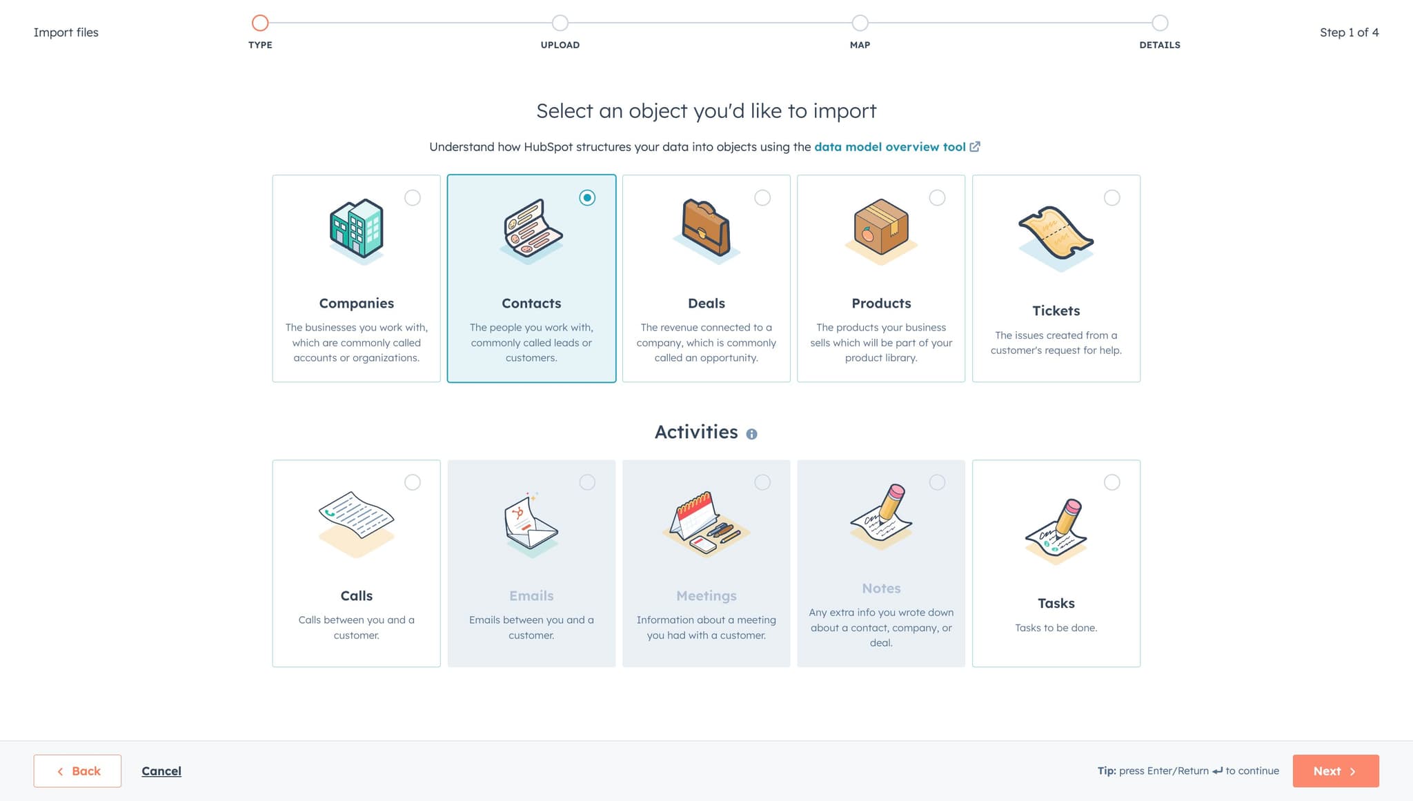 Move to file selection