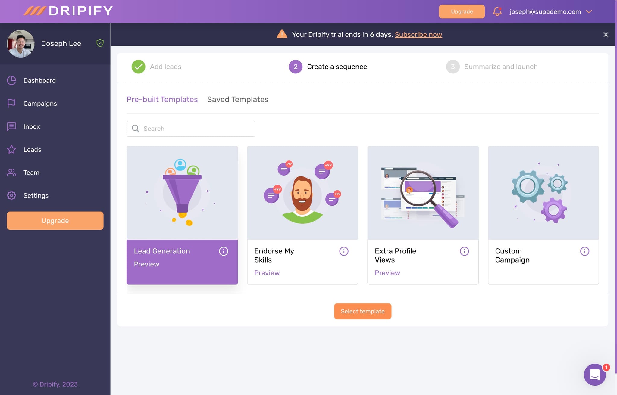 Browse Message Templates