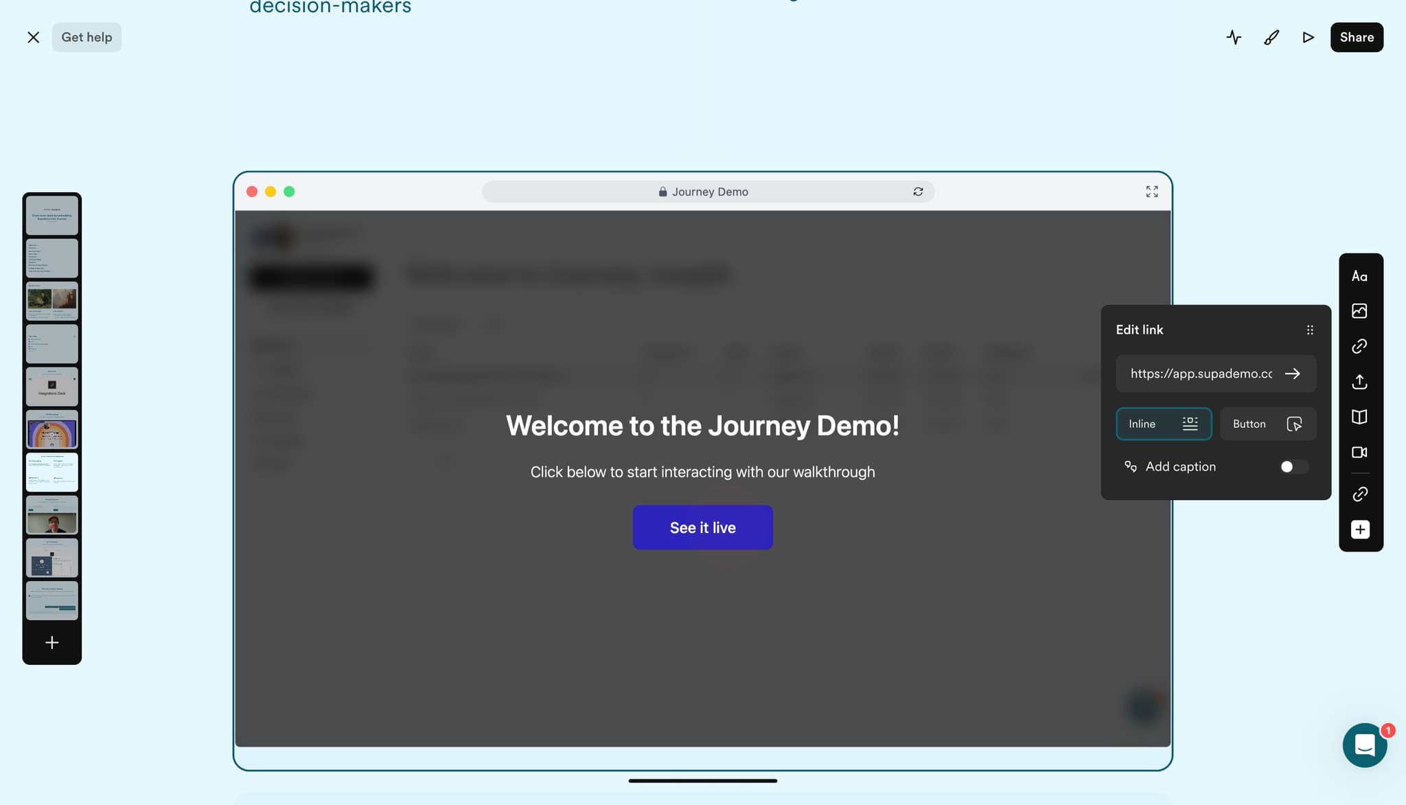 Confirm your content settings