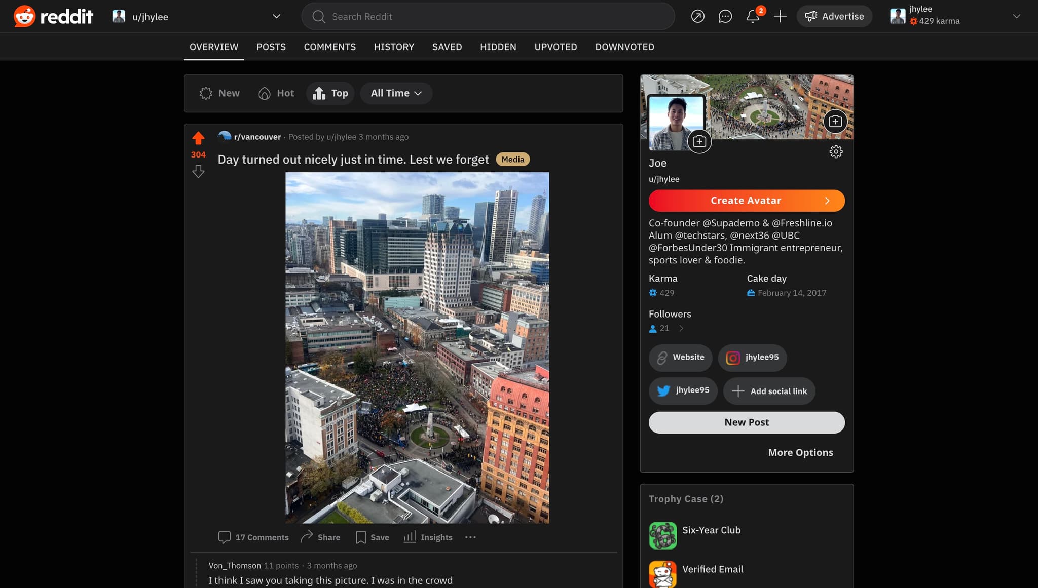 Access sorting options menu