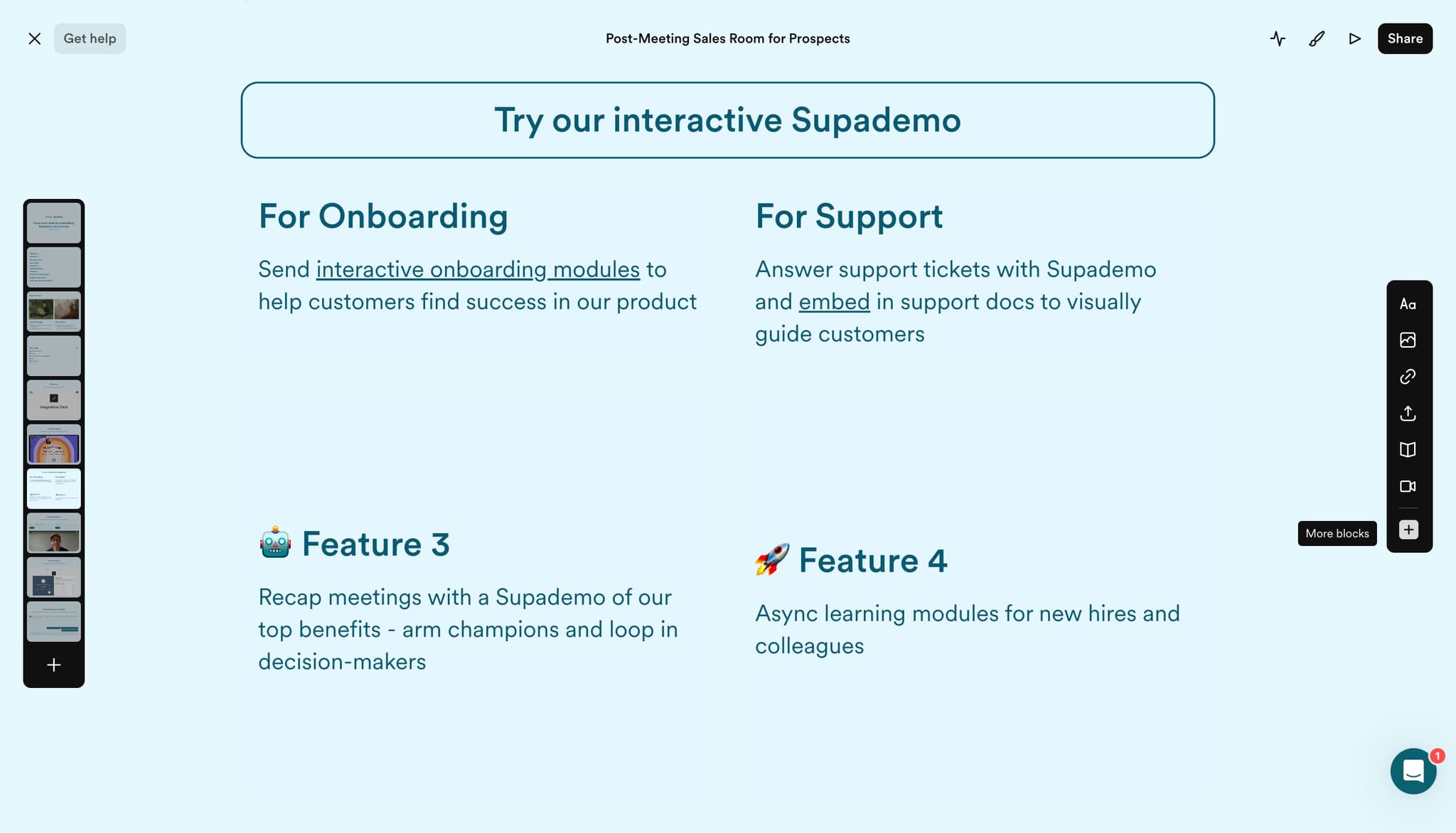 Initiate the embedding process