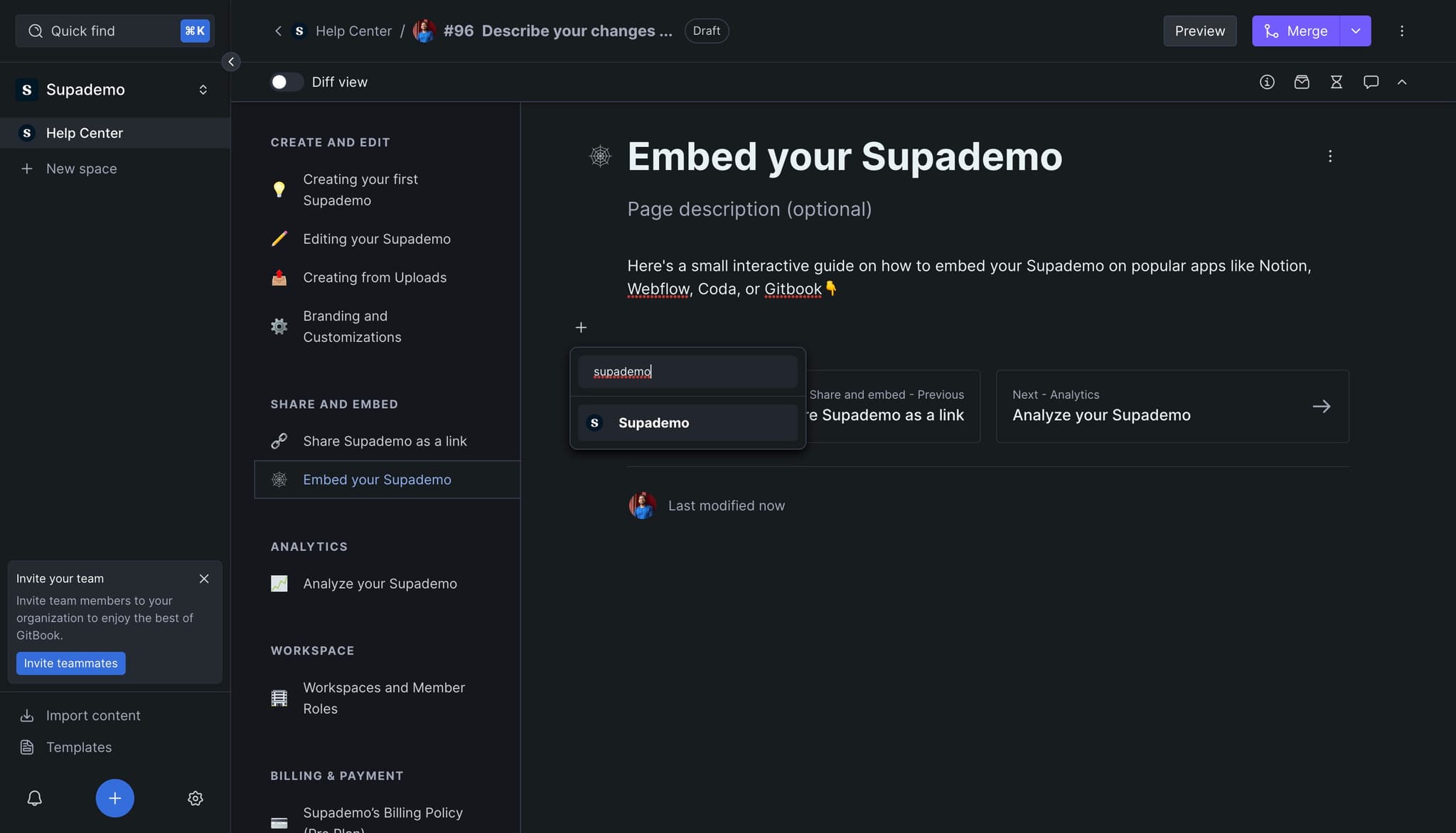 Access your Supademo library