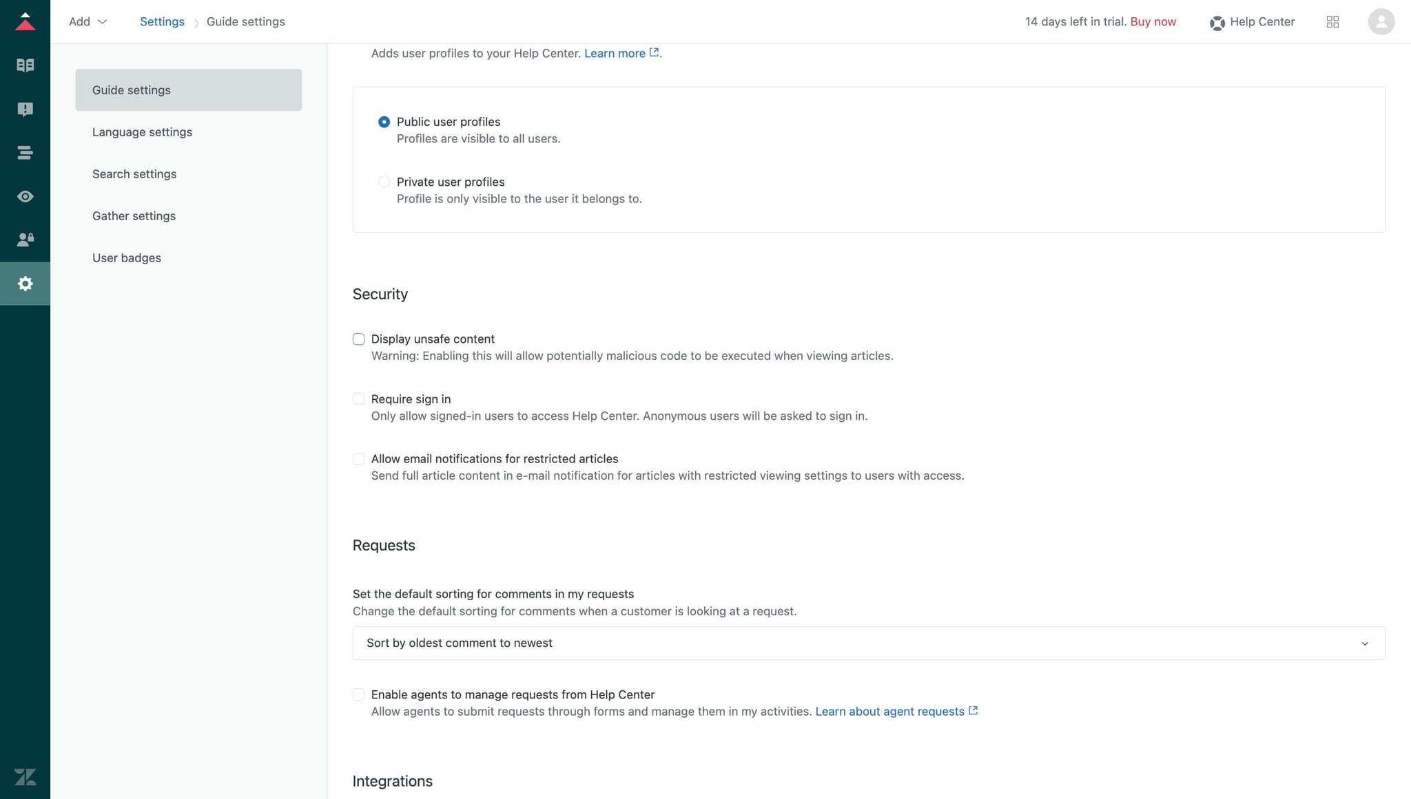 Enable unsafe content display