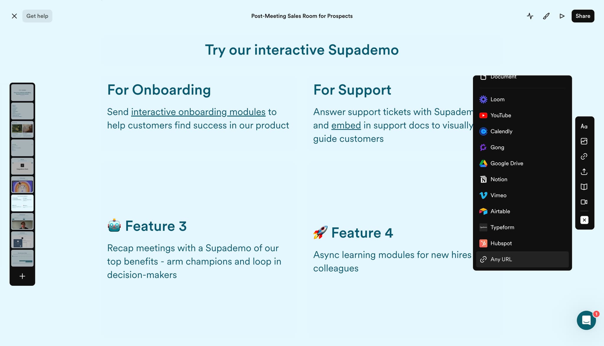 Select URL input method