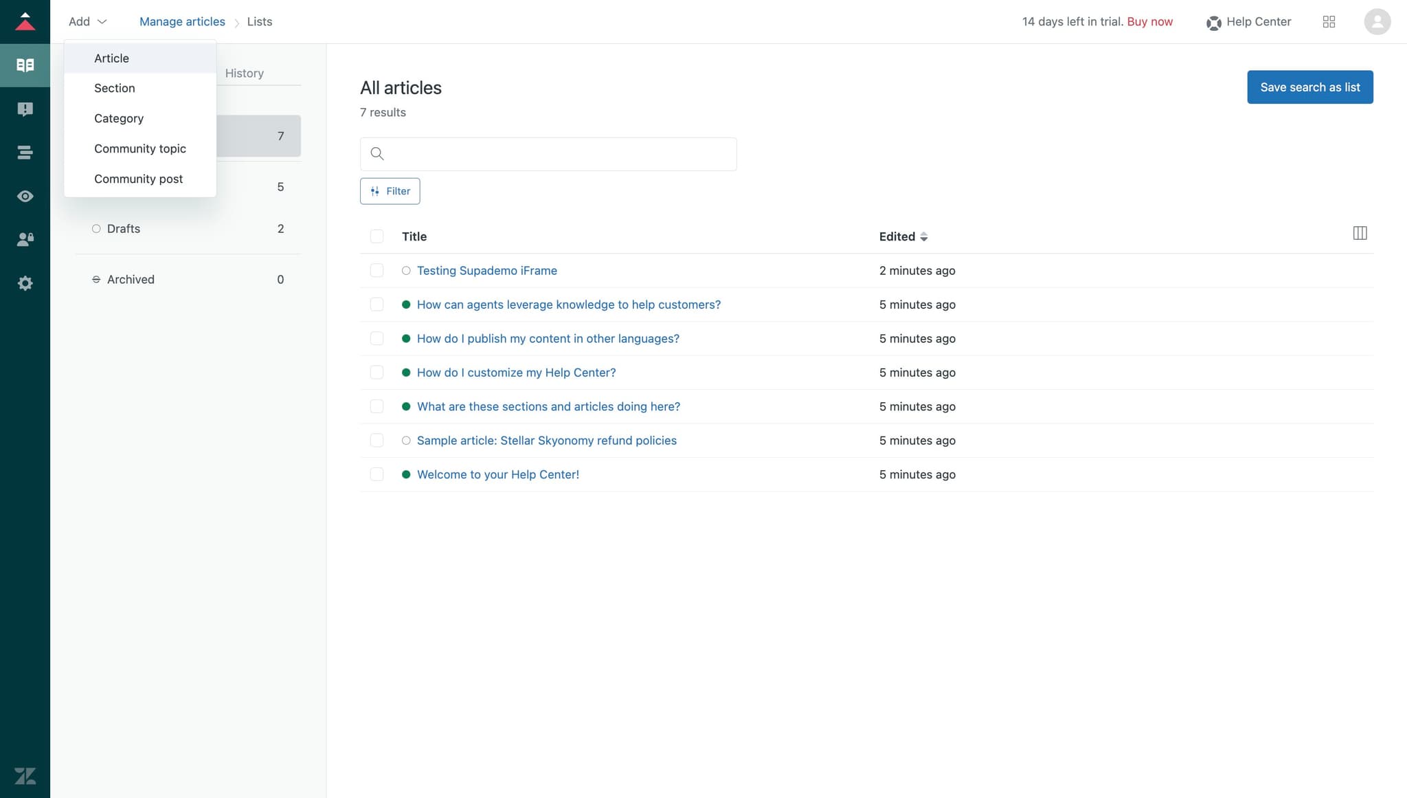 Select the target article