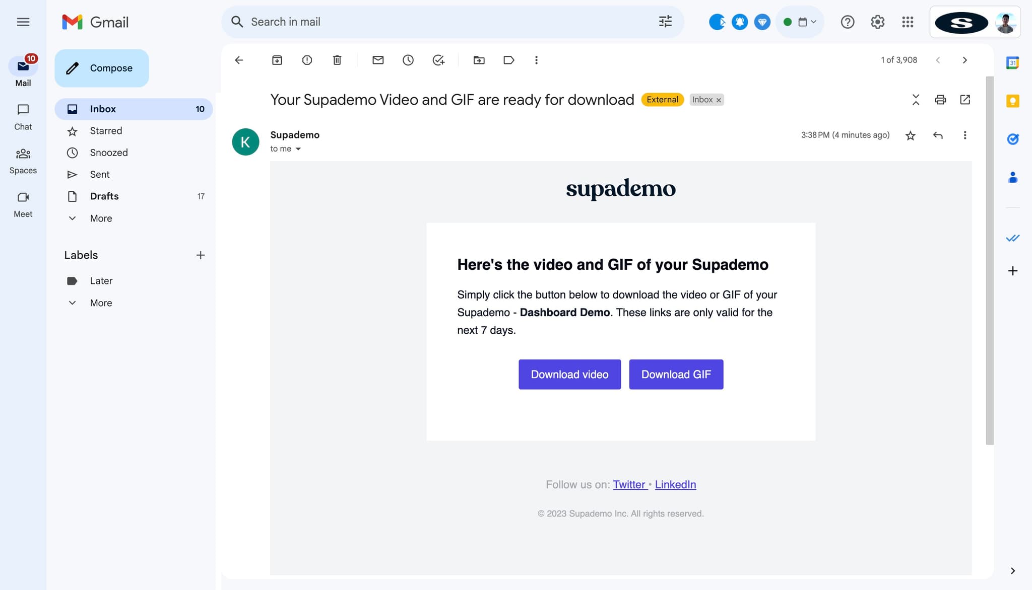 Click on Download GIF