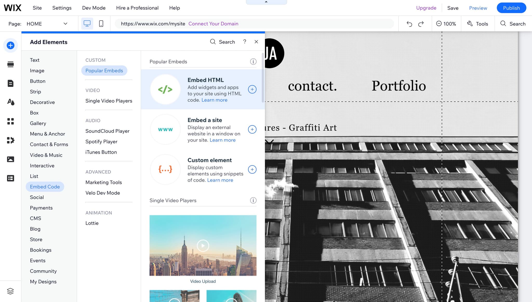 Add widgets and customization options