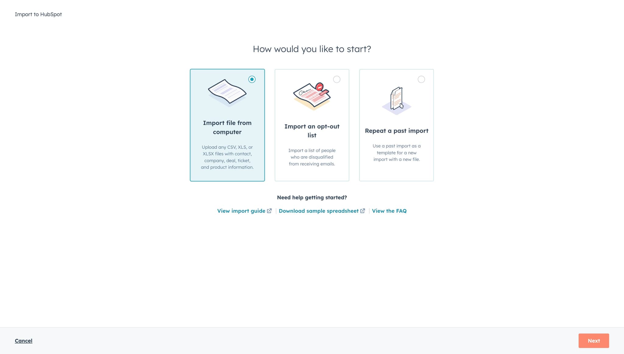 Proceed to next step