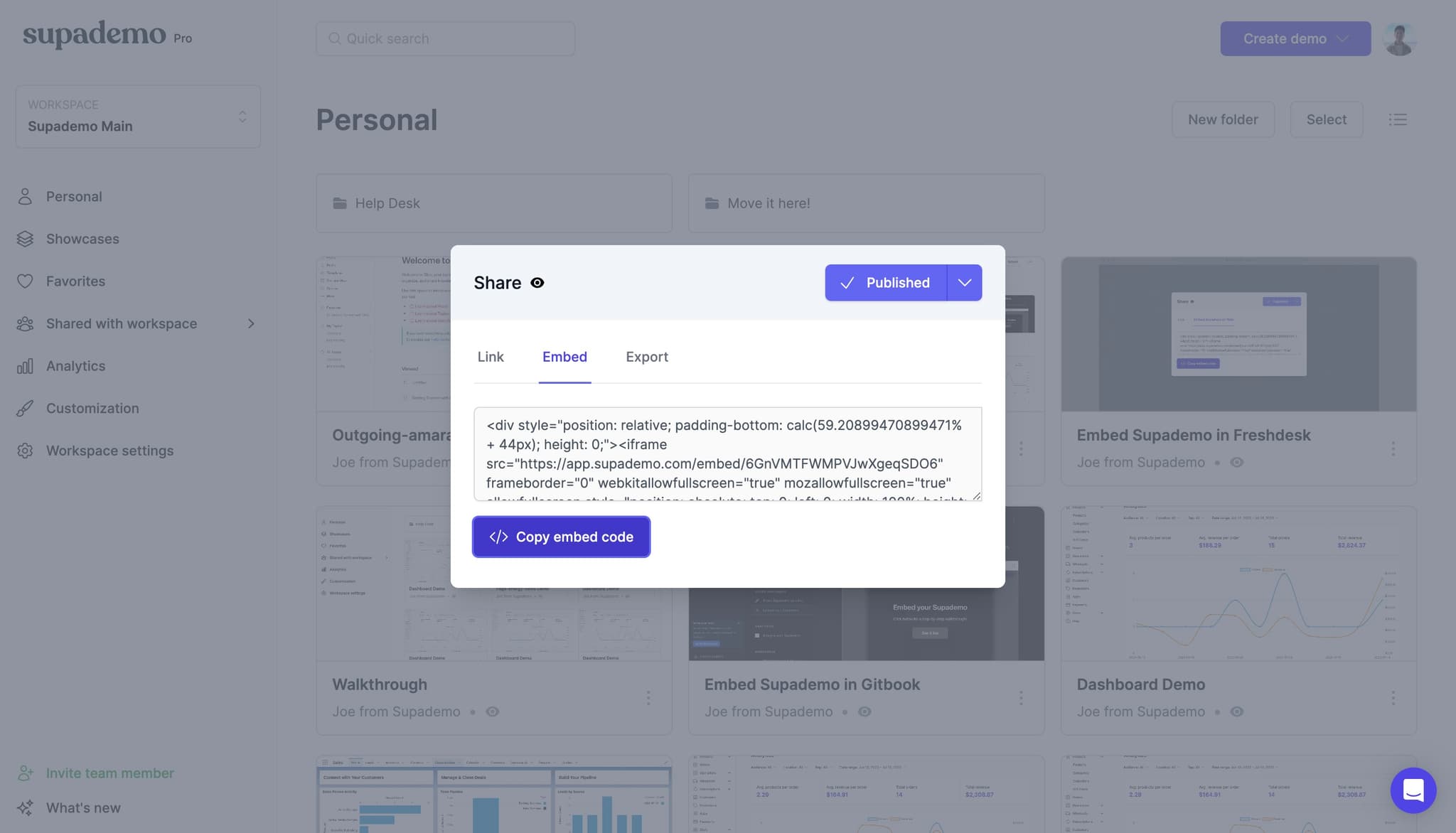 Upload your demo file
