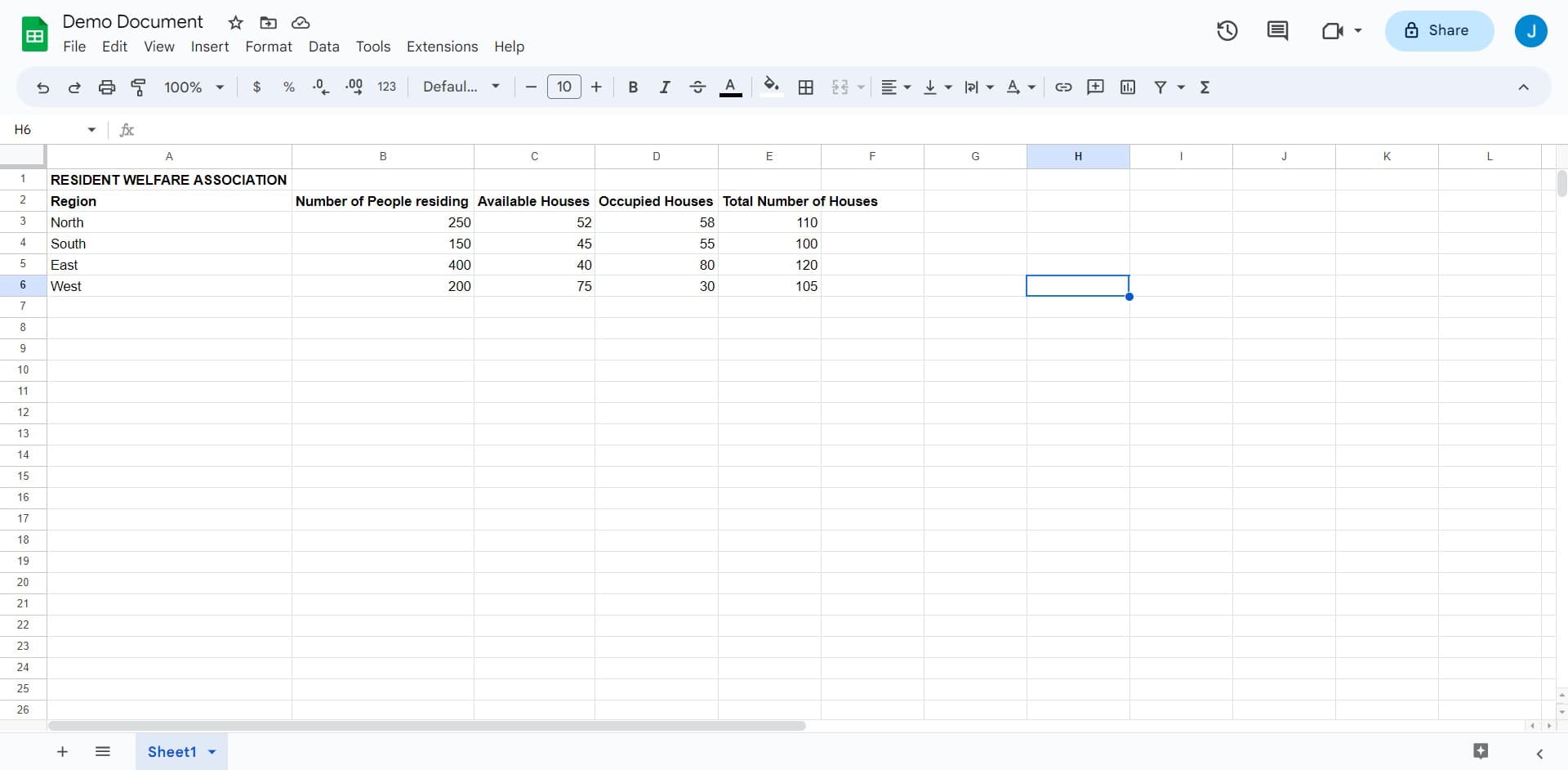 Open the Format menu