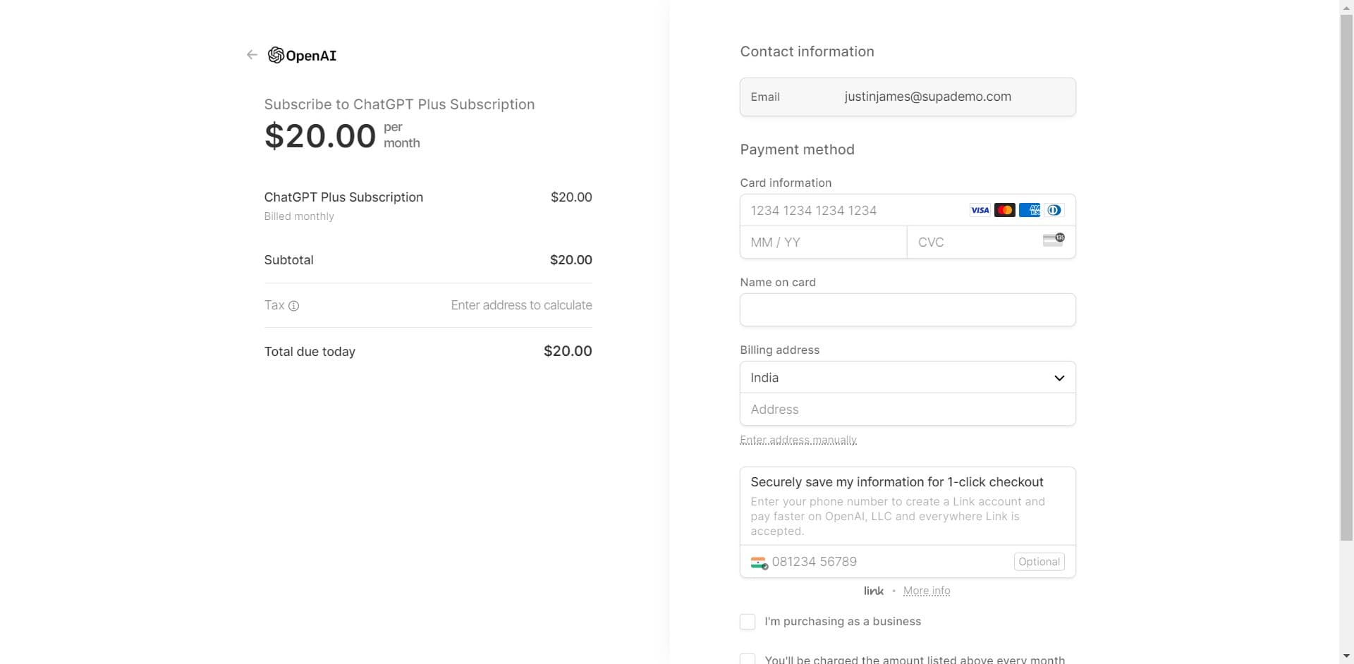Review subscription details
