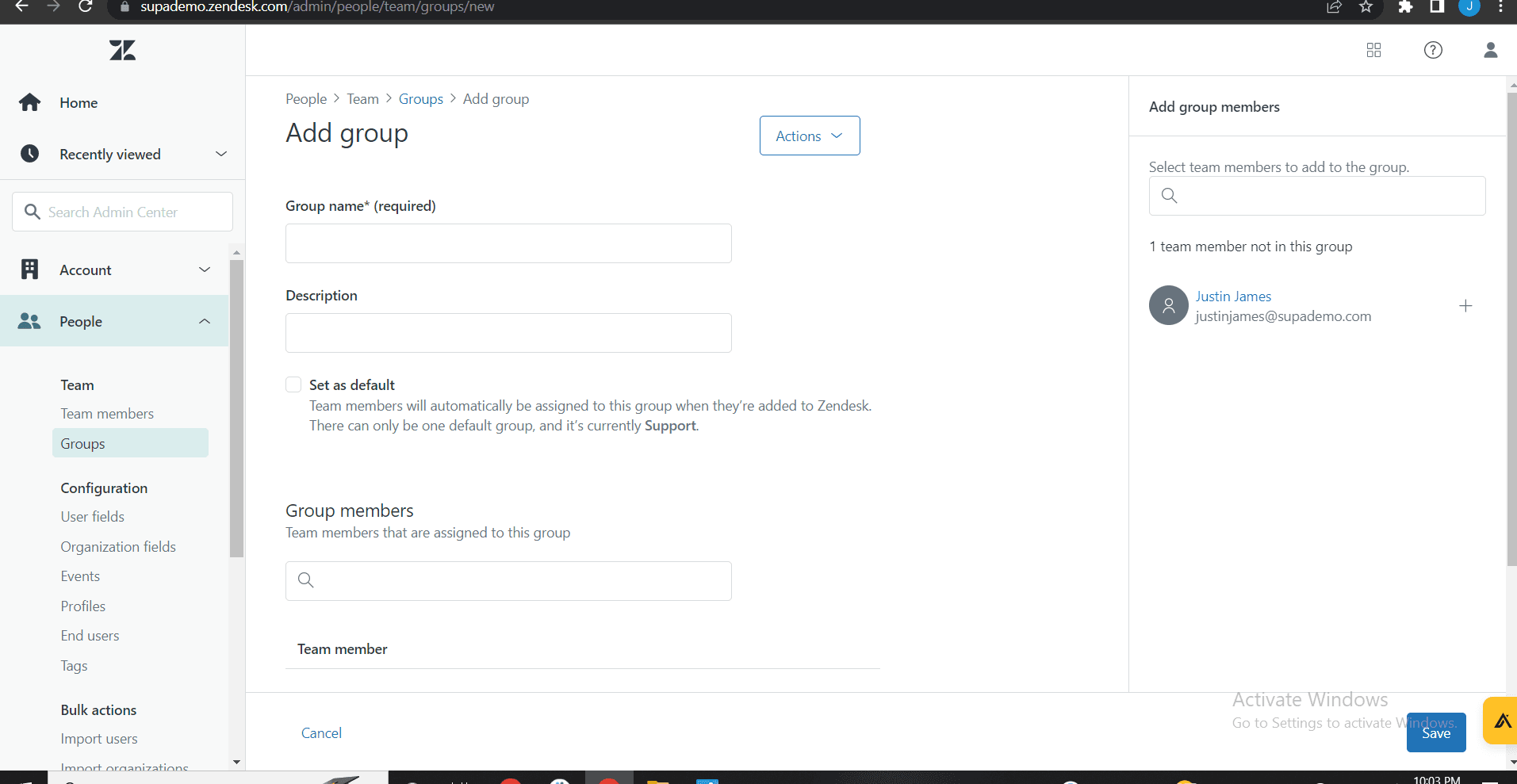 Add agents to the group