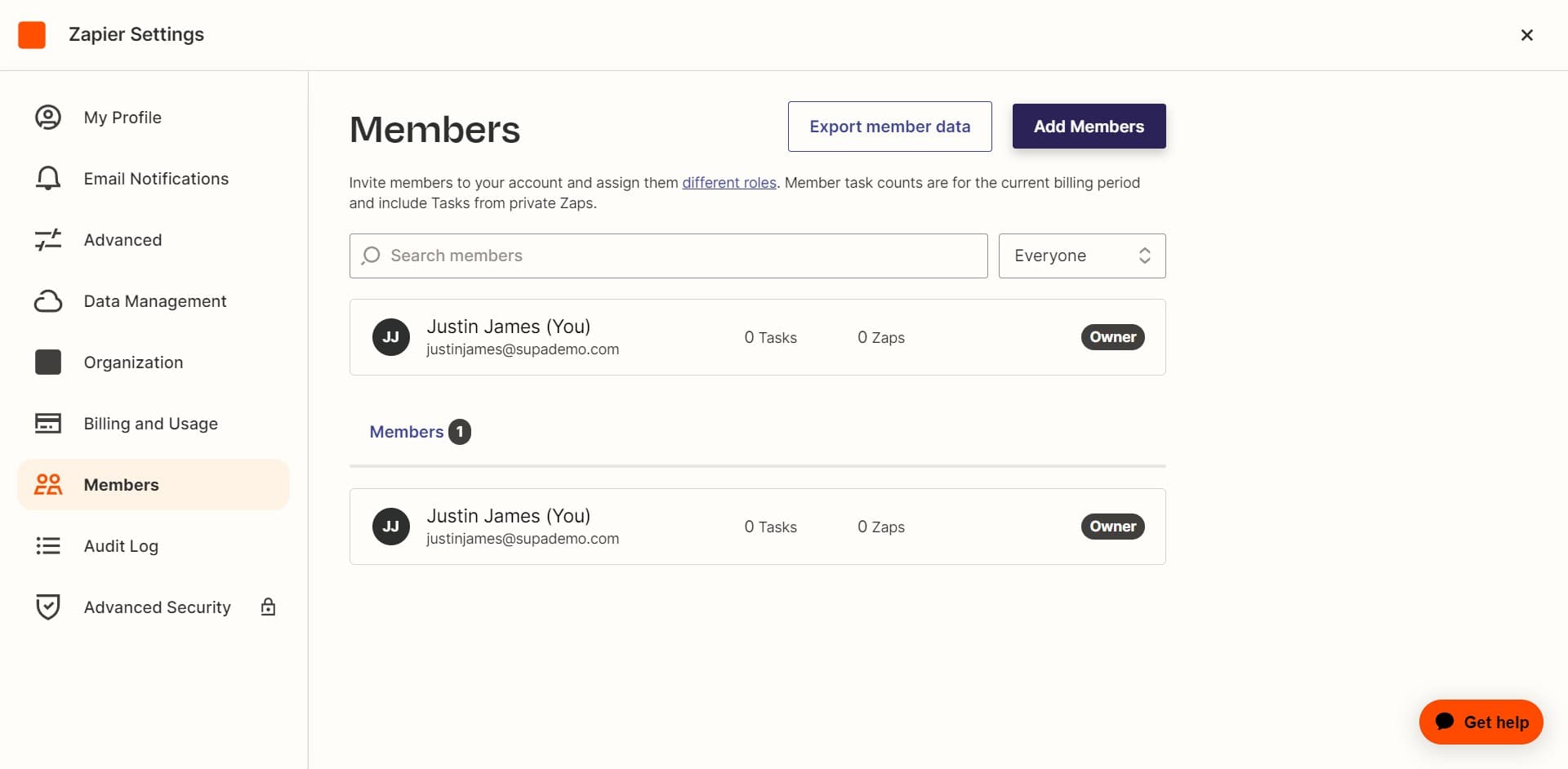 Select Add Members option