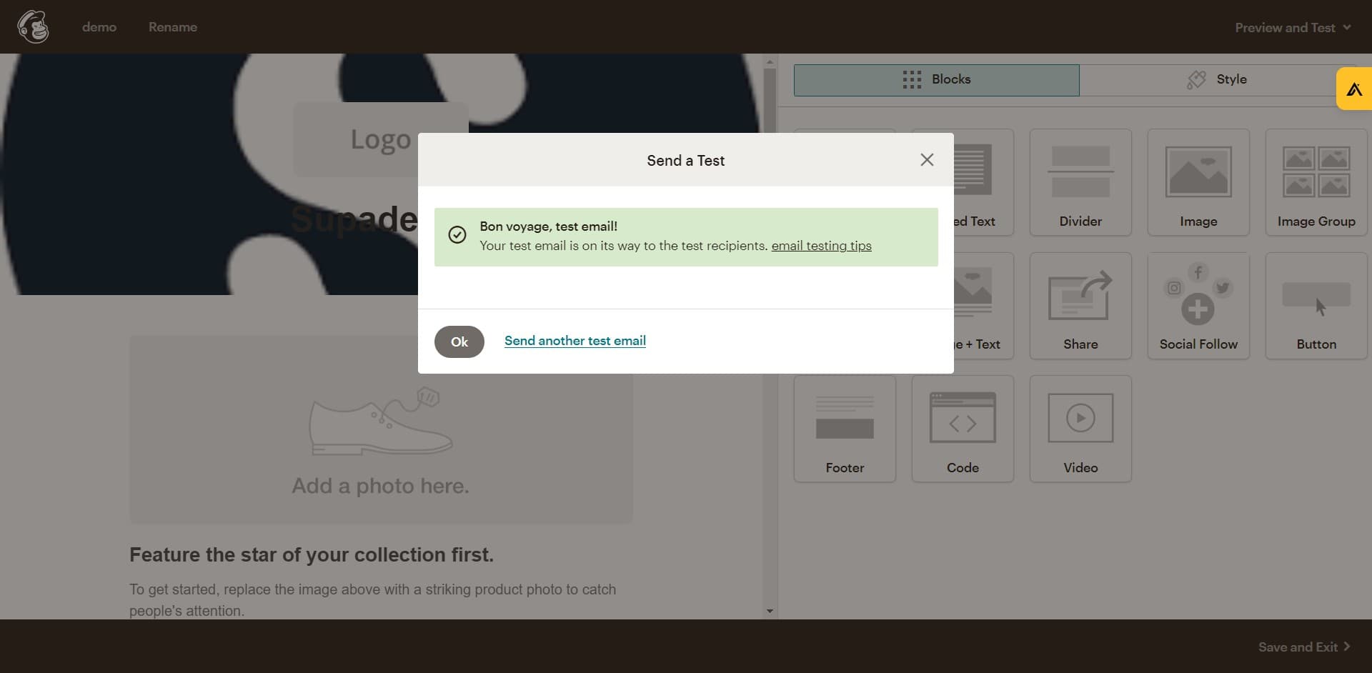 Finalize tour completion