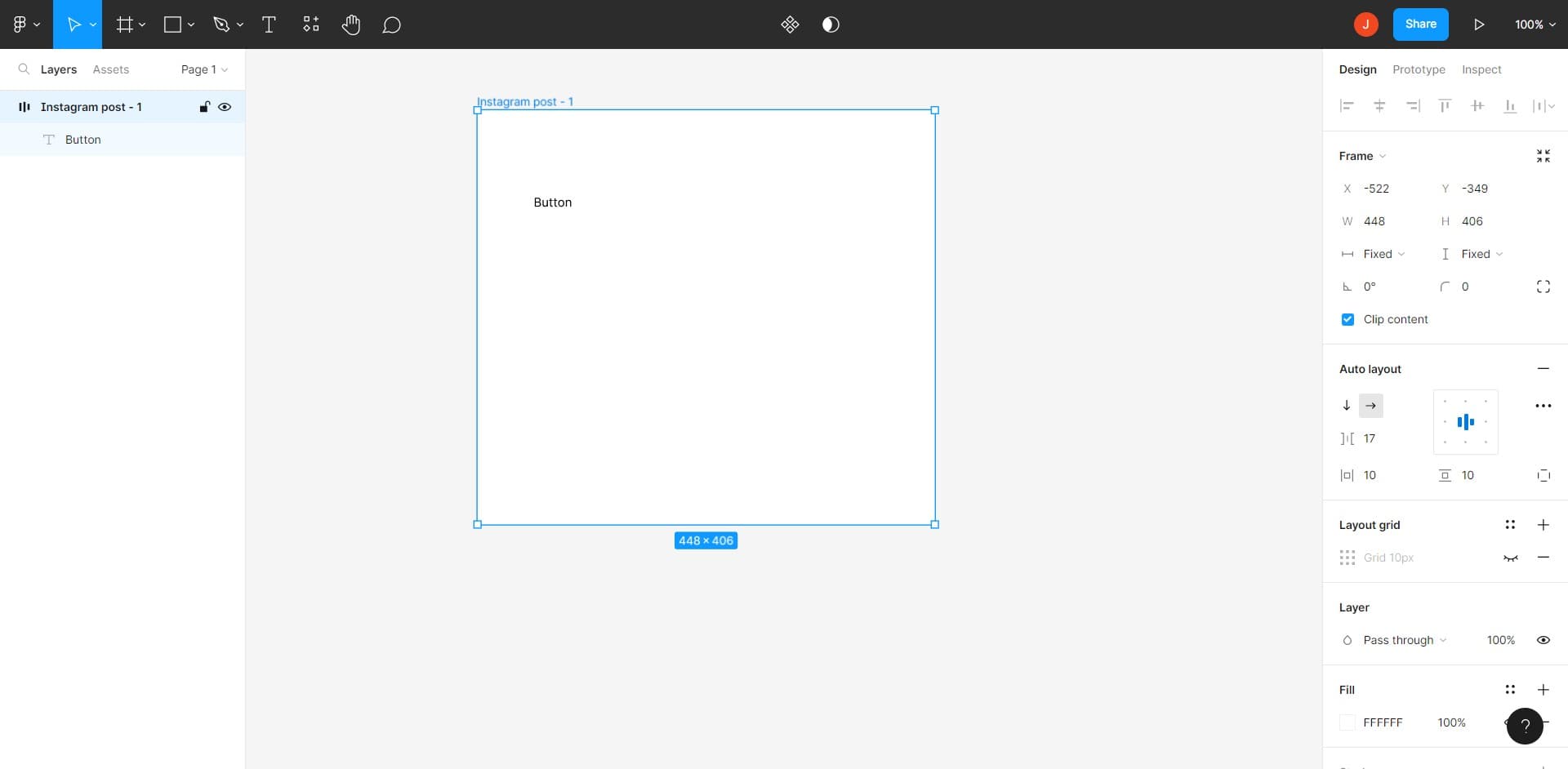 Open the Auto Layout menu