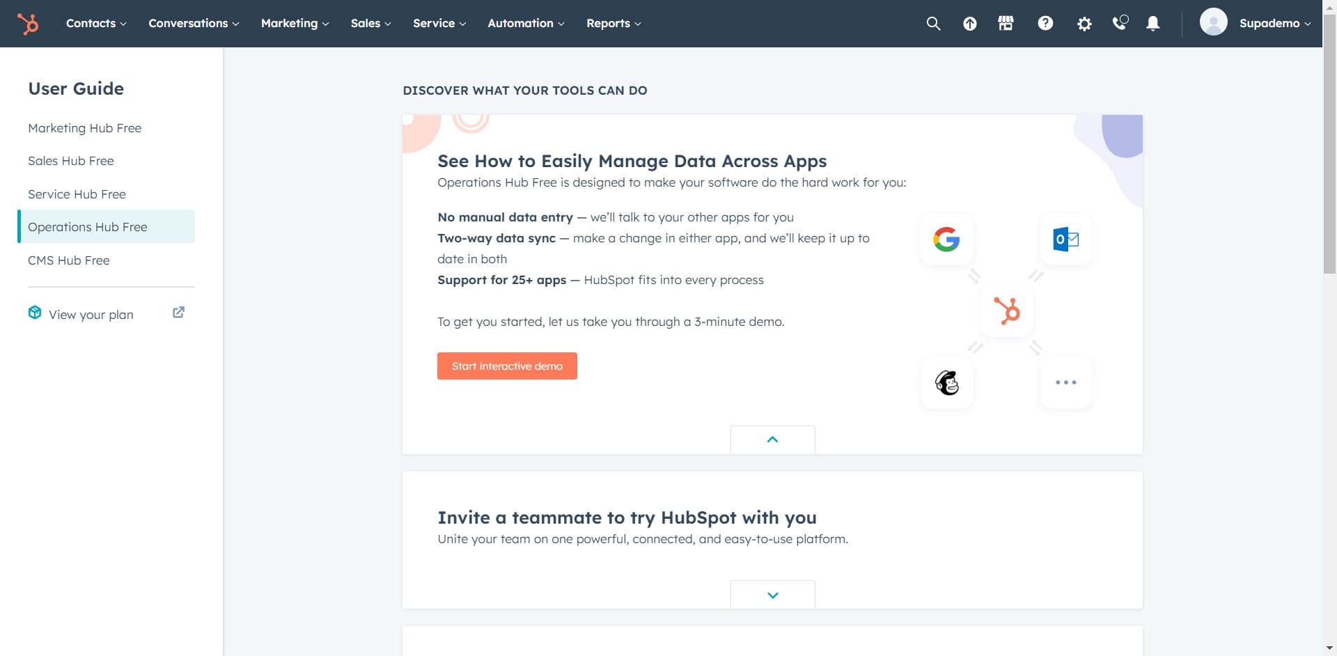 Access the main navigation menu