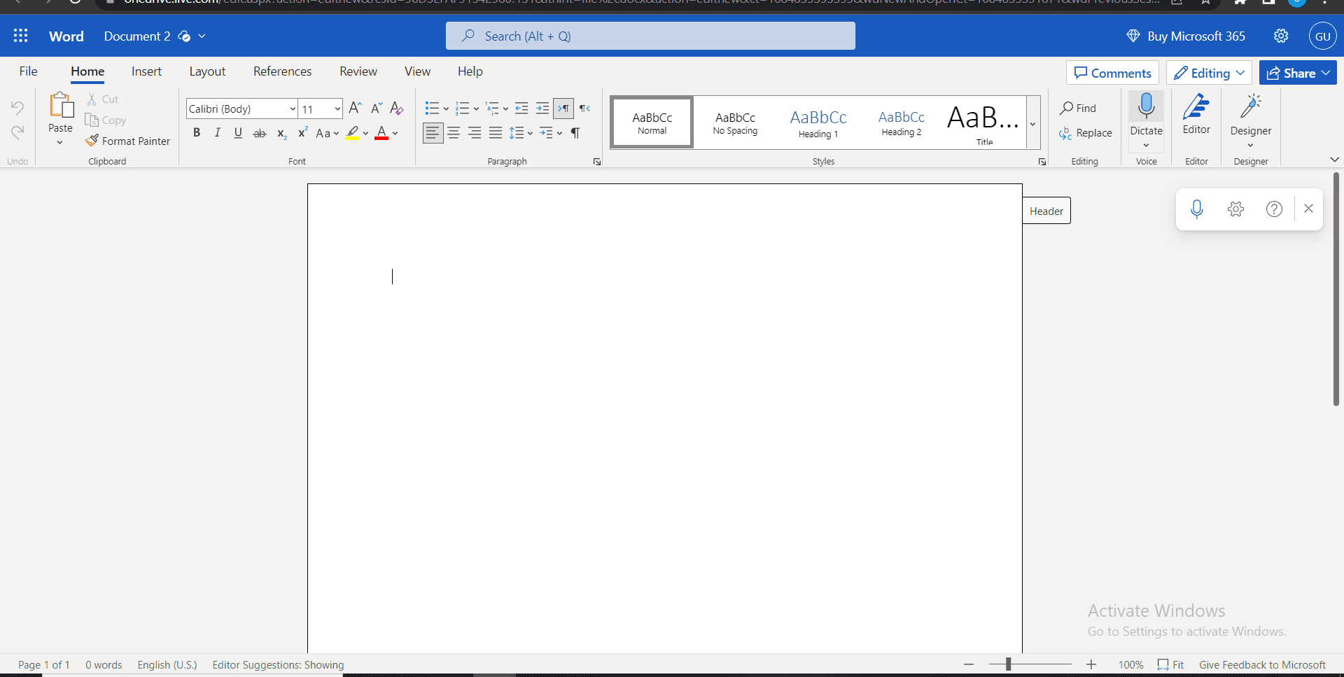 Navigate to Insert Tab