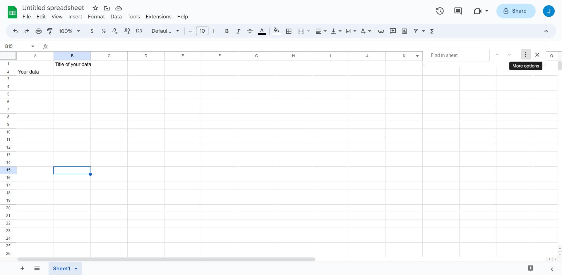 Access the Find & Replace menu