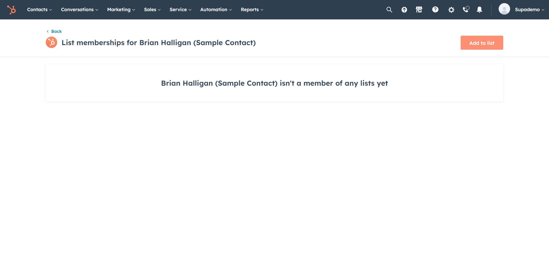 Initiate adding to list